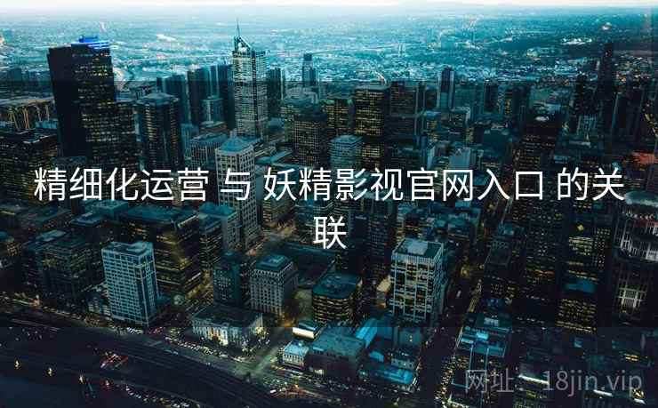 精细化运营 与 妖精影视官网入口 的关联