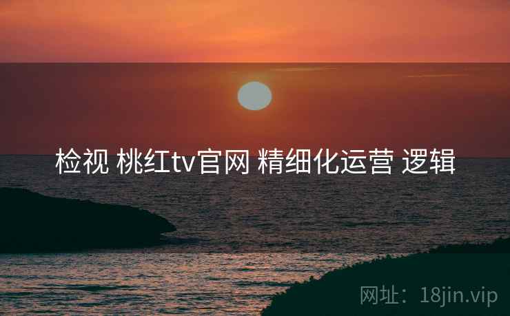 检视 桃红tv官网 精细化运营 逻辑