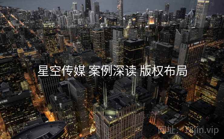 星空传媒 案例深读 版权布局