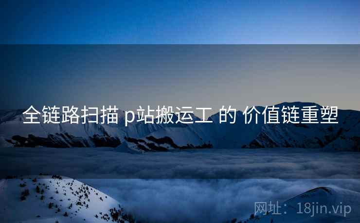 全链路扫描 p站搬运工 的 价值链重塑