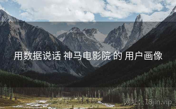 用数据说话 神马电影院 的 用户画像
