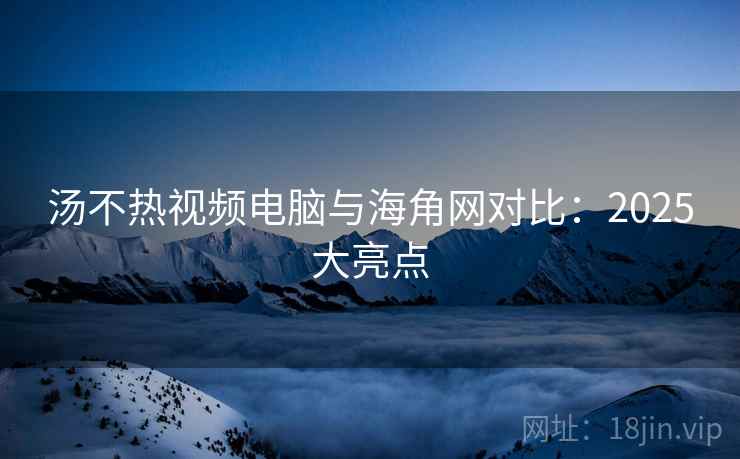 汤不热视频电脑与海角网对比：2025大亮点