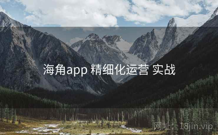 海角app 精细化运营 实战